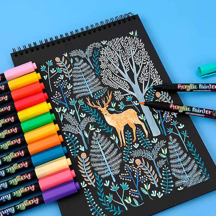 AcrylicMarkers, akrilni flomastri (24 kosov) - Image 3