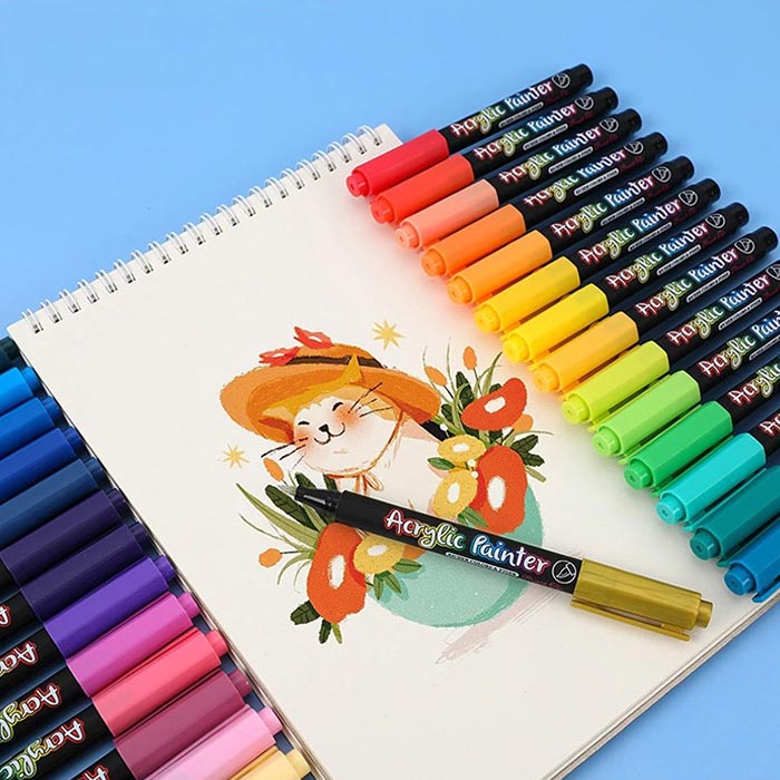 AcrylicMarkers, akrilni flomastri (24 kosov) - Image 5