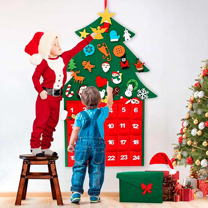 AdventTree, božično drevo iz filca s koledarjem - Image 6