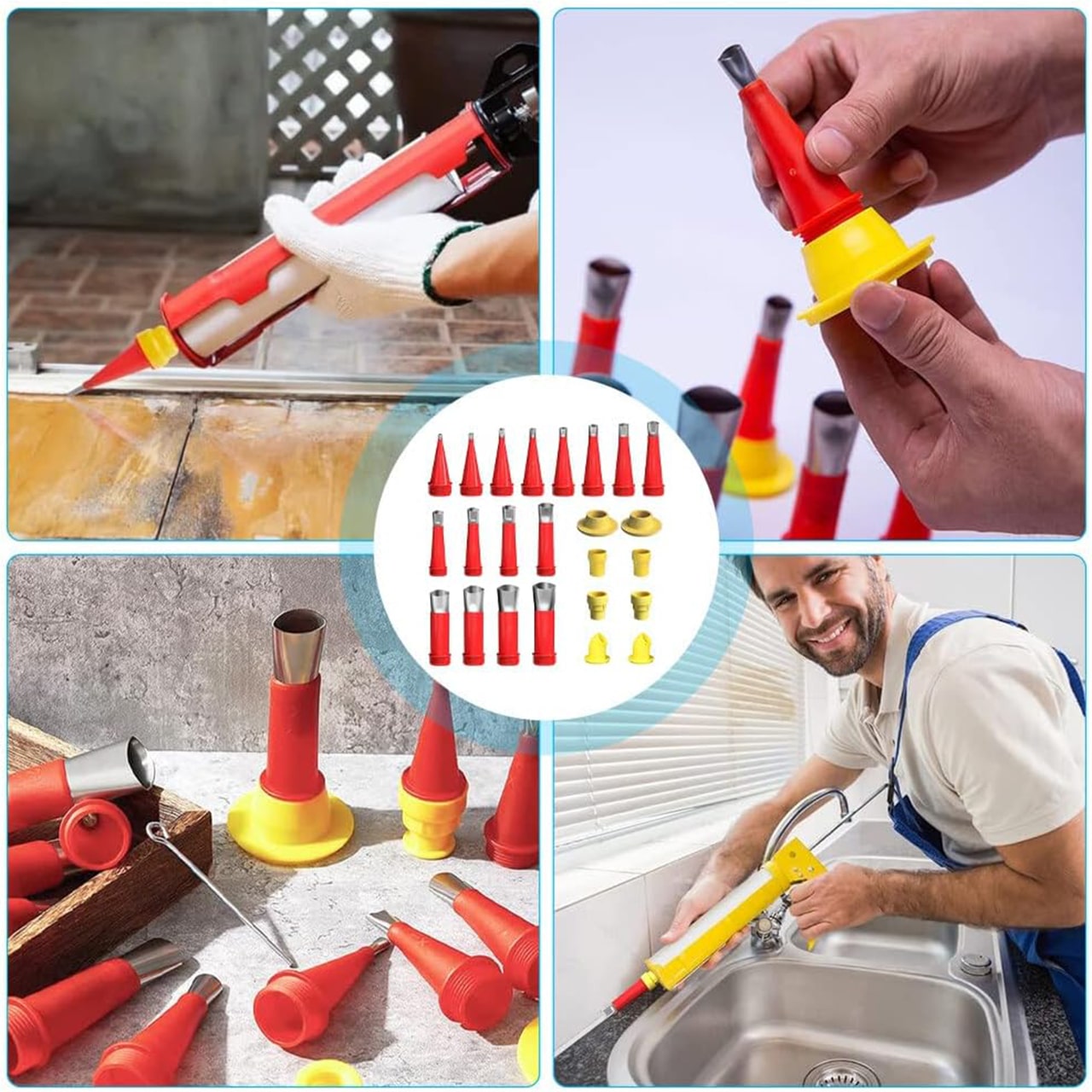 ApplicNozzle, 22-delni komplet nastavkov za nanos mase in tesnjenje - Image 2