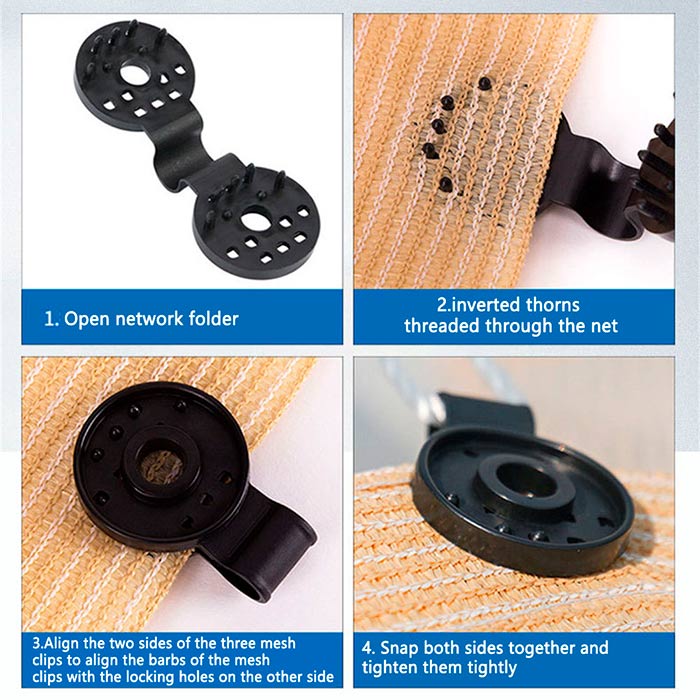 AttachClips, sponke za namestitev mreže  (30 kosov) - Image 5
