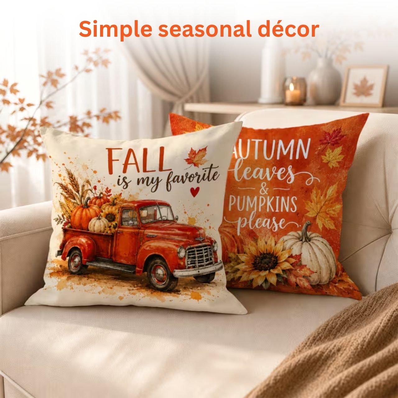 Prevleka za blazino z jesenskim motivom, AutumnPillows - Image 4