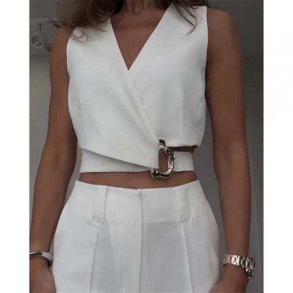 BELKOMPL-SIV-S/M, Eleganten bel top z unikatnim dizajnom - Image 3