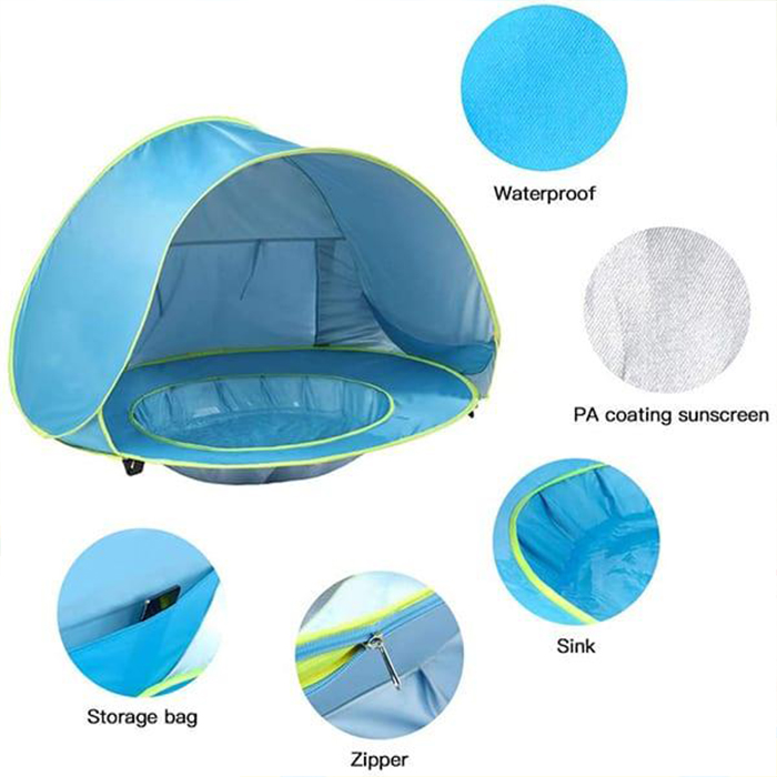 BabyTent, otroški šotor z UV zaščito in bazenom - Image 2