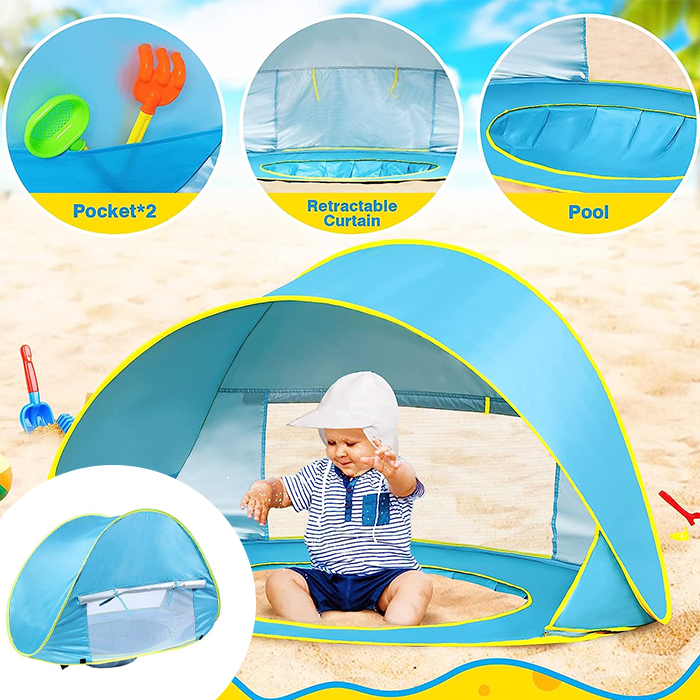 BabyTent, otroški šotor z UV zaščito in bazenom - Image 3