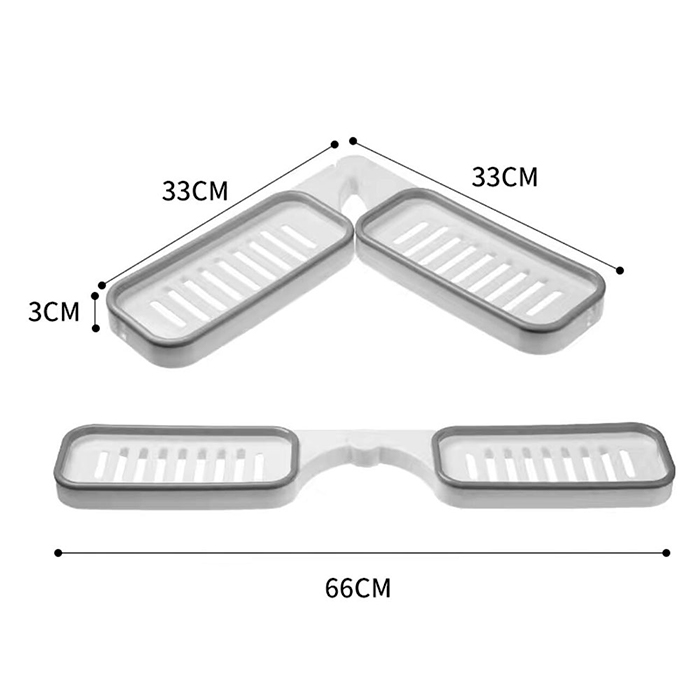 BathroomShelf, kopalniška polica, ki se lahko namesti pod kotom 90° ali 180° - Image 2