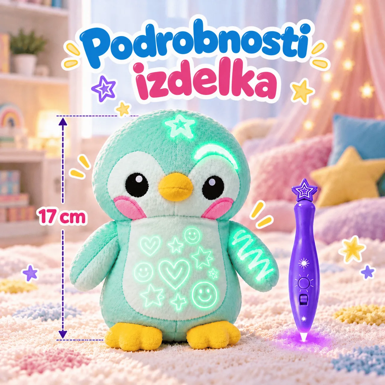 Plišasti pingvinček, ki se sveti v temi, BestFriend - Image 3