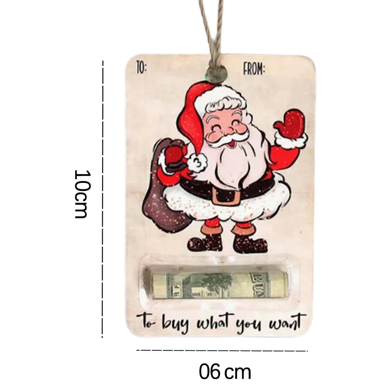 BestGift, božična kartica s predelom za denar (3 kosi) - Image 1