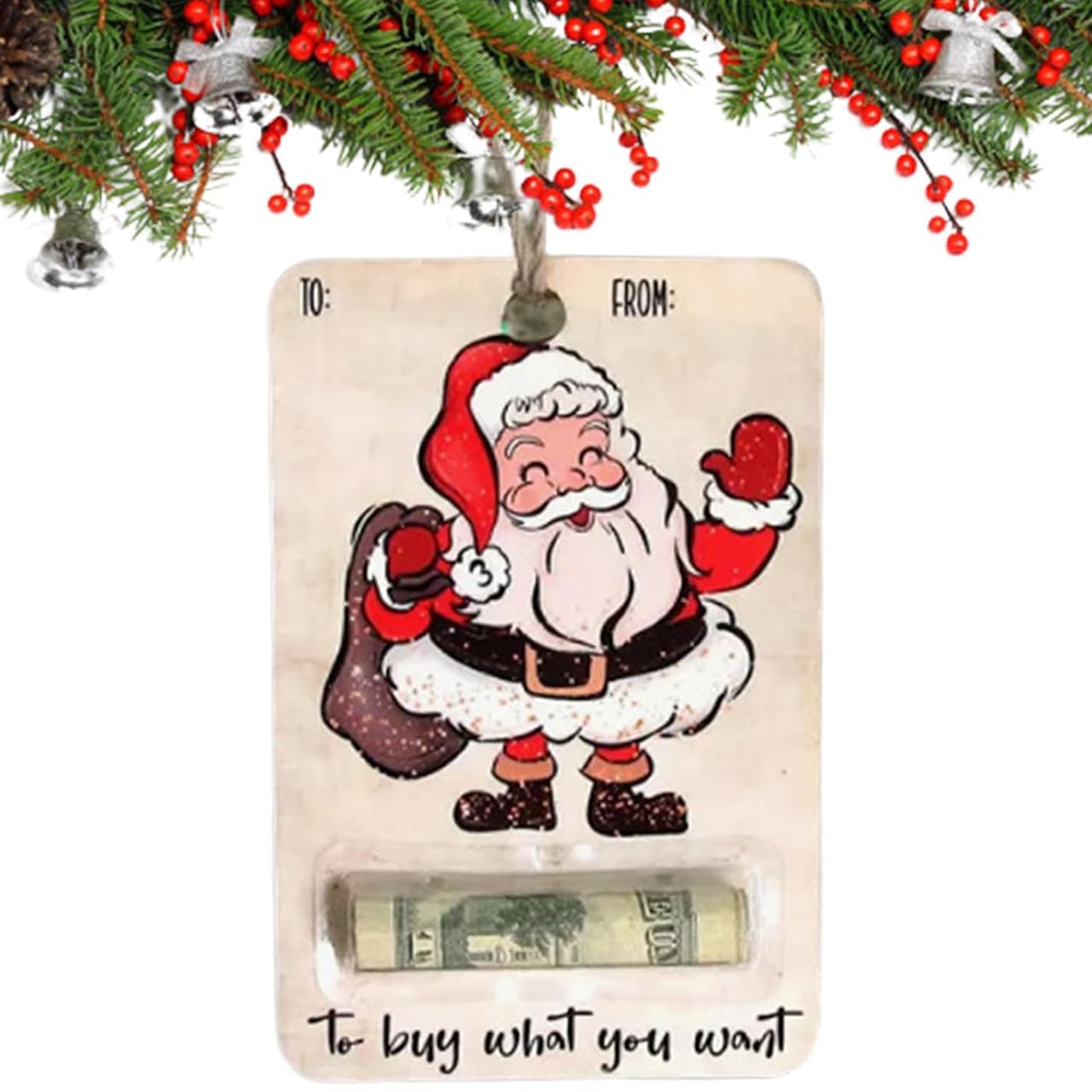 BestGift, božična kartica s predelom za denar (3 kosi) - Image 3