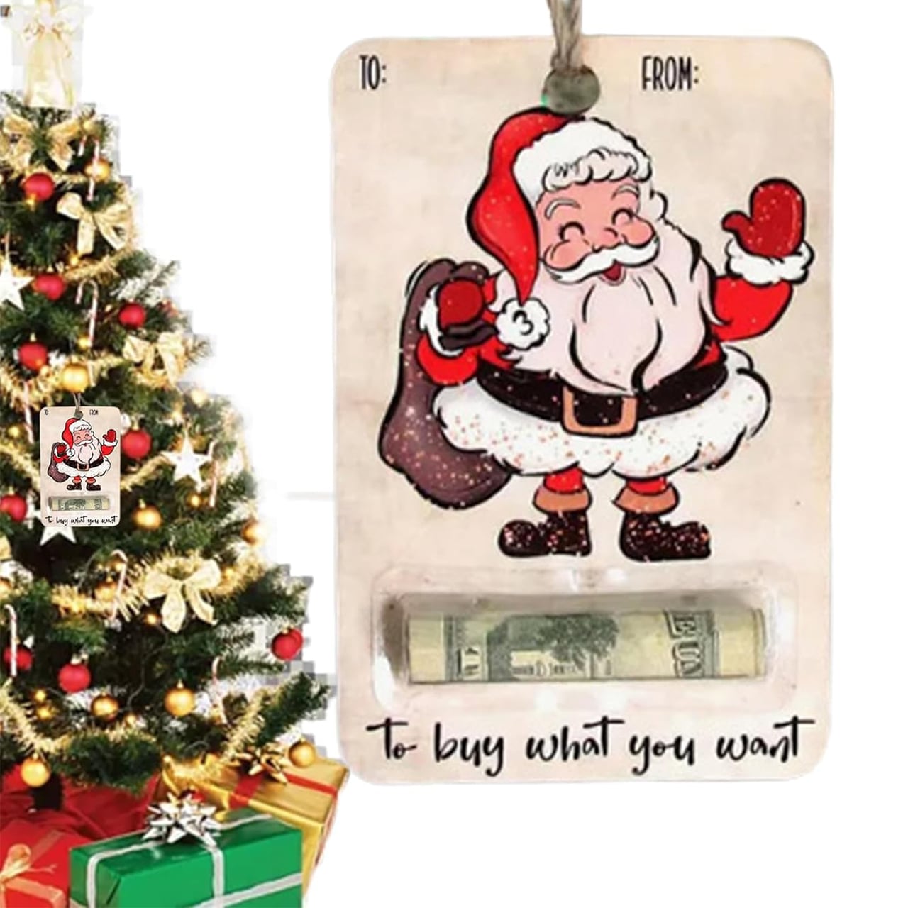 BestGift, božična kartica s predelom za denar (3 kosi) - Image 10
