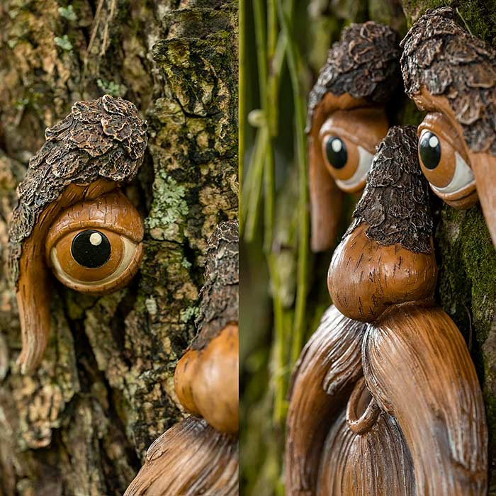 BirdFeeder, dekoracija za drevo v obliki obraza, ki je hkrati hranilnica za ptice - Image 4