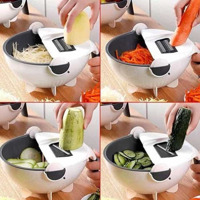 BowlCutter, večnamenski rezalnik z dodanim cedilom in ročnim lupilcem - Image 6