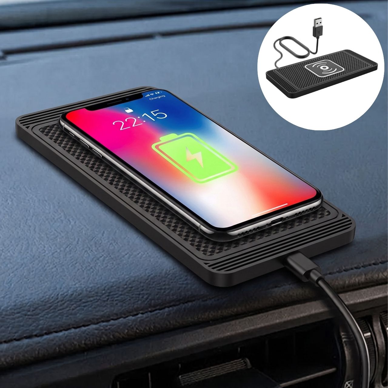 Brezžična polnilna podloga za telefon, CarPad - Image 7