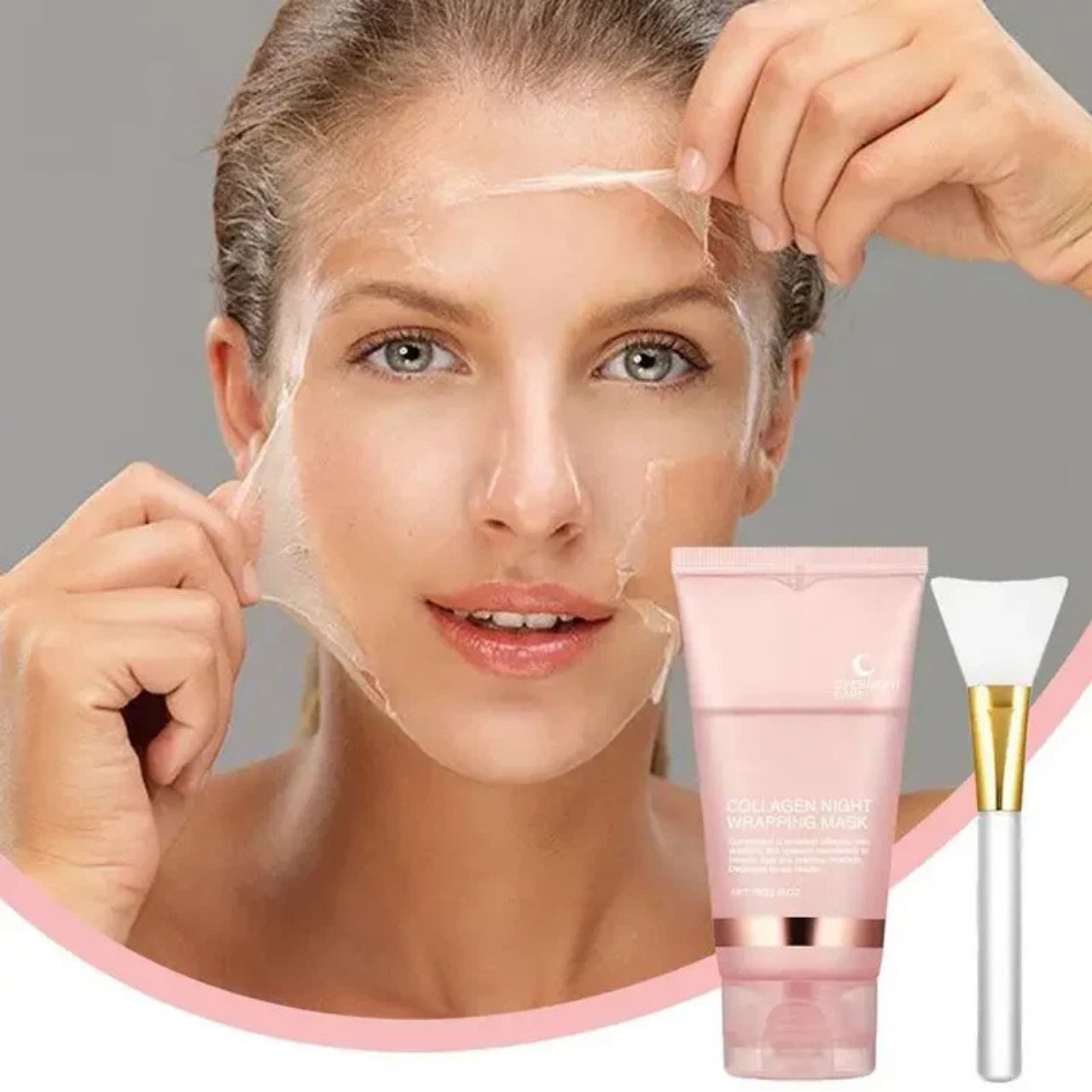 CollagenMask, kolagenska nočna maska za obraz s peel-off učinkom (1+1 GRATIS ) - Image 7