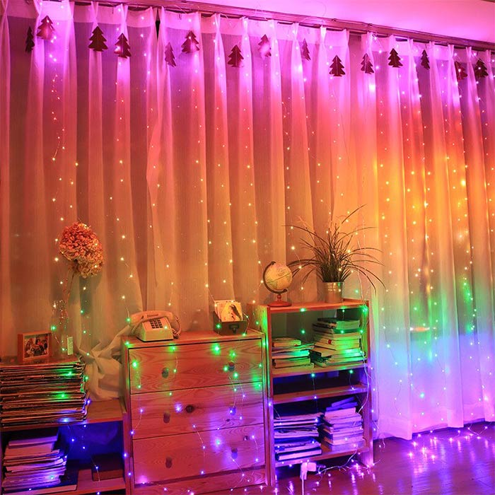 ColorfulCurtain, svetlobna zavesa s 300 barvnimi LED lučkami - Image 4