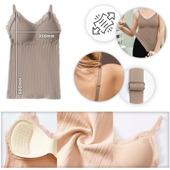 ComfortTop, 1+1 GRATIS majica s podloženo oporo v črni in bež barvi - Image 7