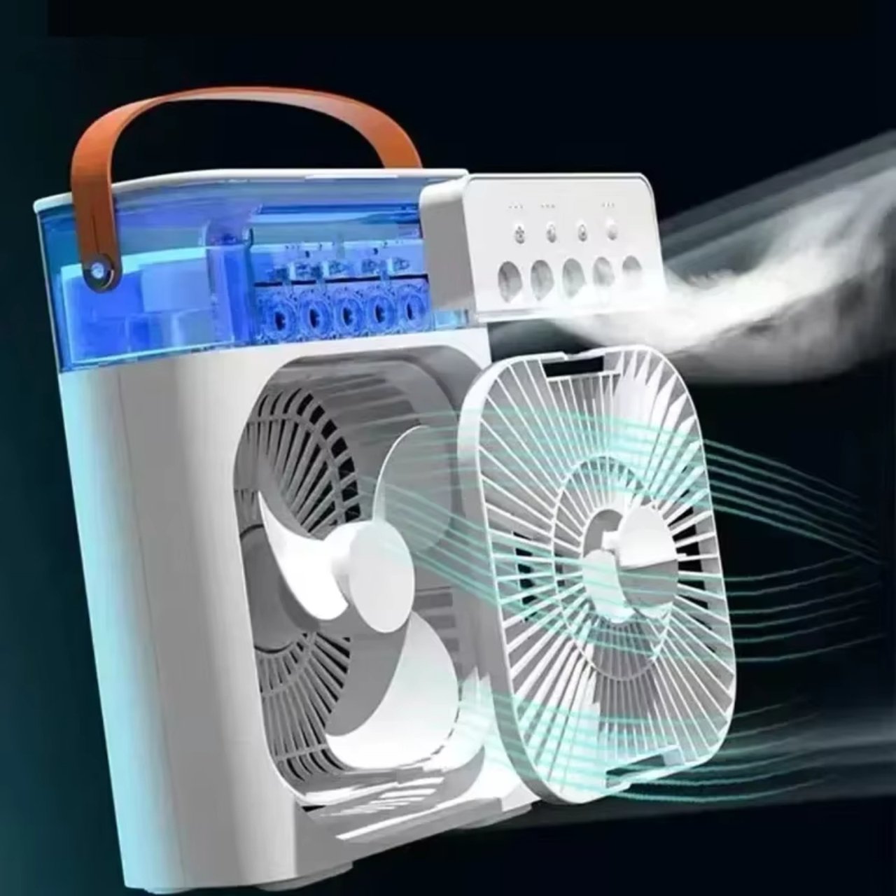 Coolio, prenosni ventilator 3v1 s funkcijo vlažilnika, LED lučko in hlajenjem - Image 7