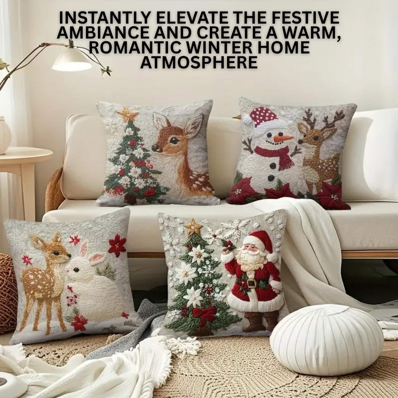 CutePillows, božične prevleke za blazine (4 kosi) - Image 8
