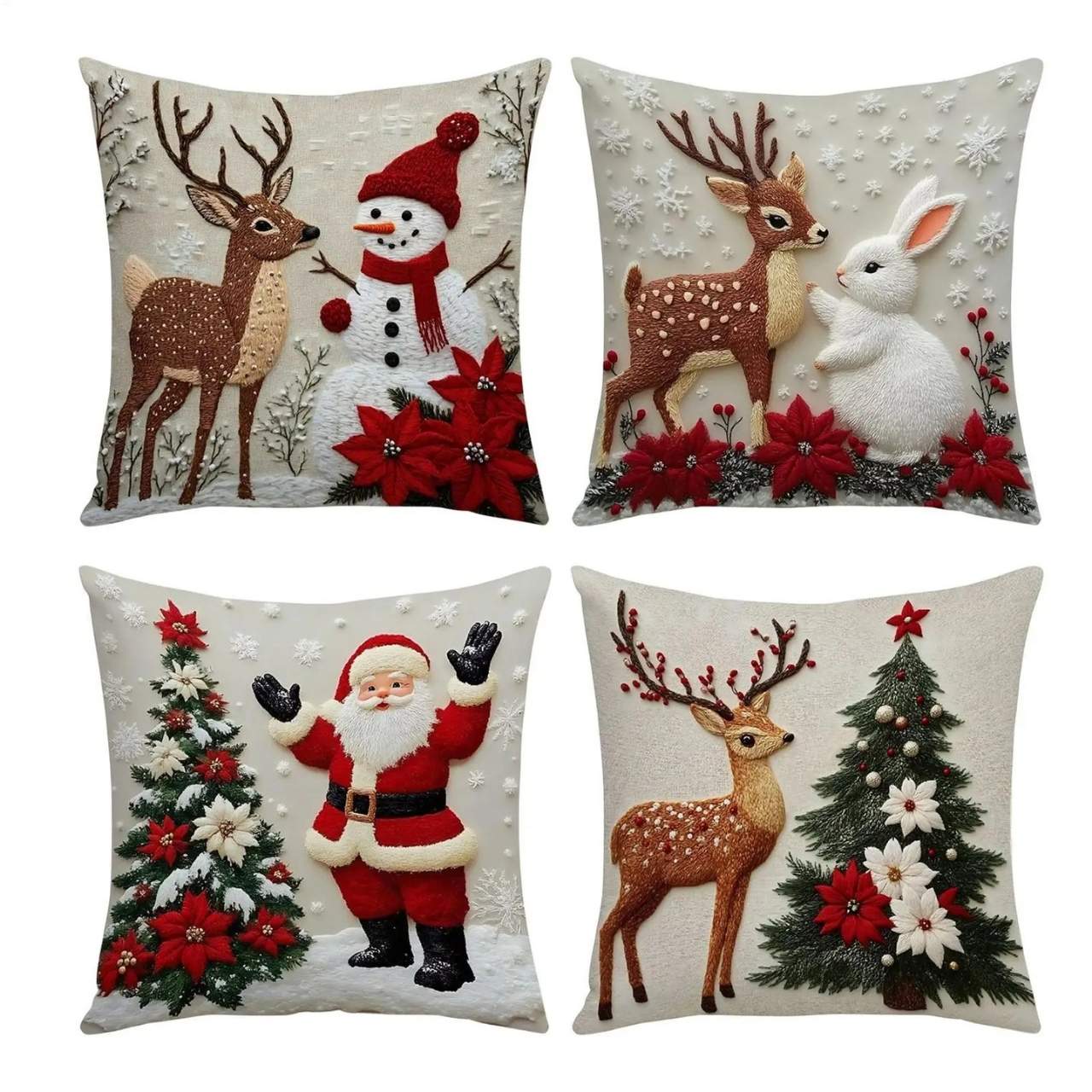 CutePillows, božične prevleke za blazine (4 kosi) - Image 6