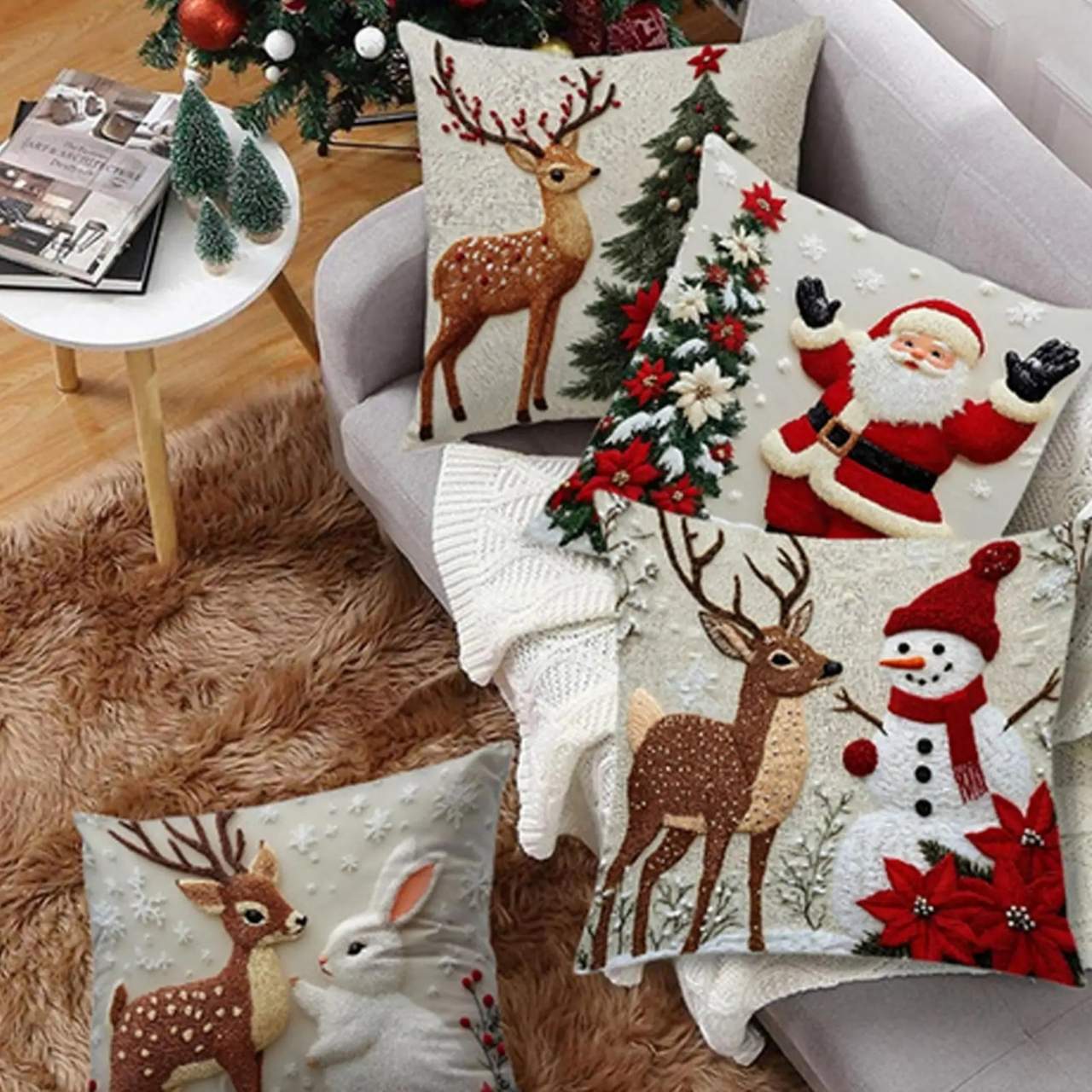 CutePillows, božične prevleke za blazine (4 kosi) - Image 2