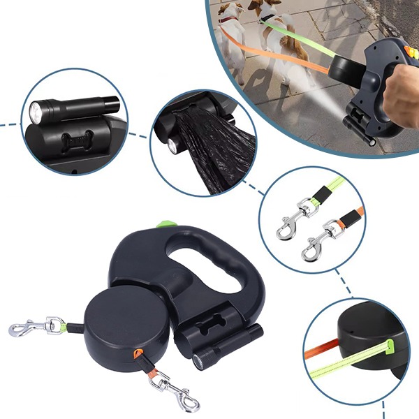 DDR-TST, Dvojni povodec za pse FlexiPaws - Image 12