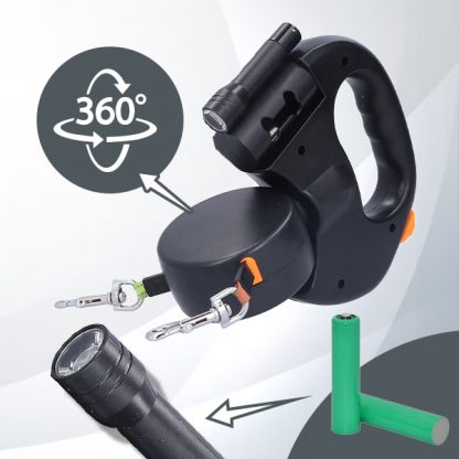 DDR-TST, Dvojni povodec za pse FlexiPaws - Image 4