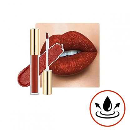 DIALIPS-RED, DiamondLuxe bleščeča šminka z diamantnim leskom - Image 4