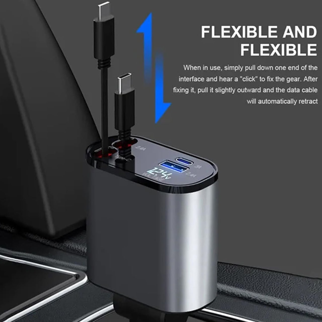 DualCharger, avtomobilski polnilec 4 v 1 - Image 6