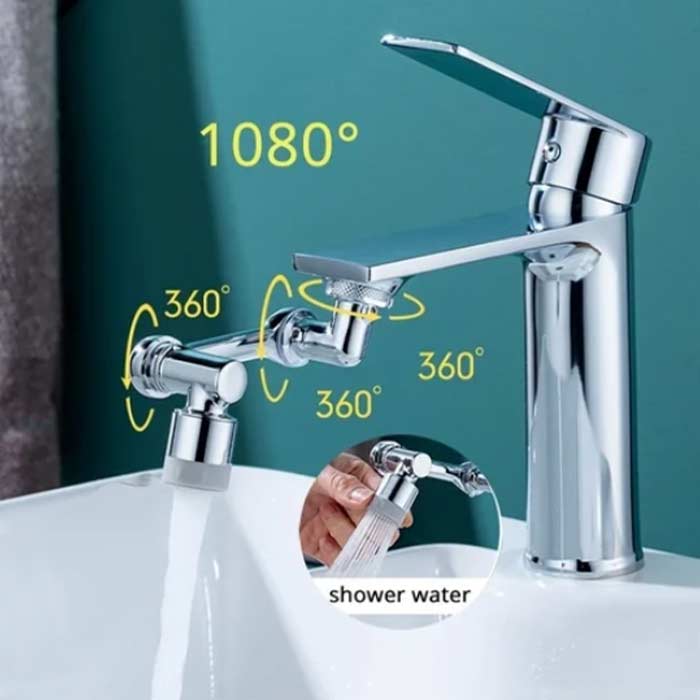 DualFaucet, nastavek za pipo, ki ga lahko zavrtite za 1080° in ima 2 načina odtekanja vode - Image 8