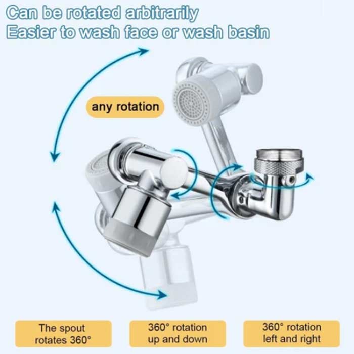 DualFaucet, nastavek za pipo, ki ga lahko zavrtite za 1080° in ima 2 načina odtekanja vode - Image 9