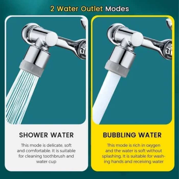 DualFaucet, nastavek za pipo, ki ga lahko zavrtite za 1080° in ima 2 načina odtekanja vode - Image 10