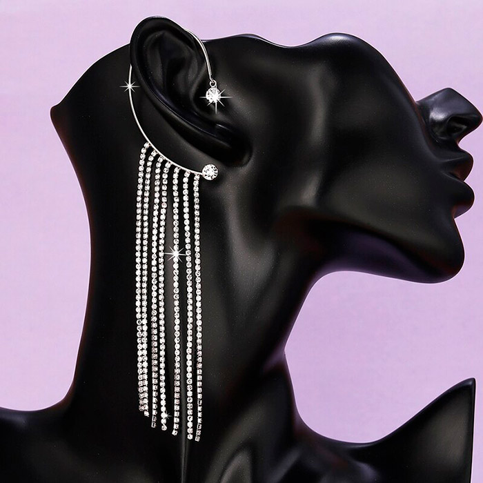 EarringCrystals, viseči uhani s kristalčki (1 kos) - Image 4