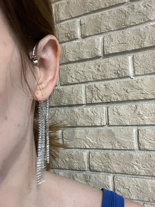 EarringCrystals, viseči uhani s kristalčki (1 kos) - Image 10