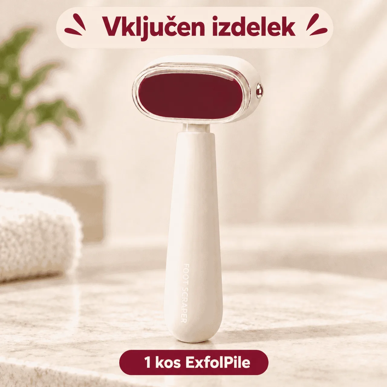 Dvostransko strgalo za stopala, ExfolPile - Image 2