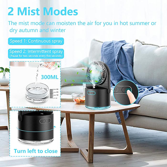 FanMist, ventilator, ki ohladi in navlaži prostor - Image 5