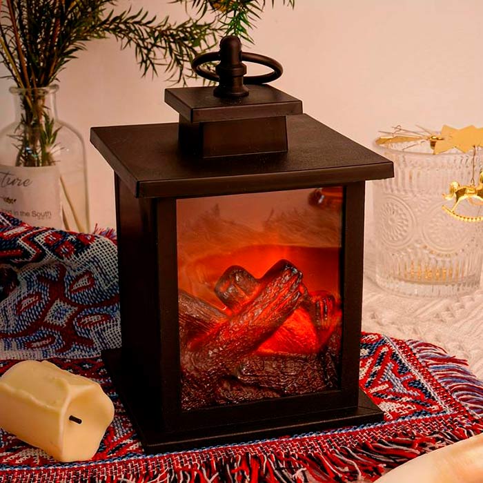 FireLantern, okrasna svetilka z izgledom kamina in navideznim ognjem - Image 5