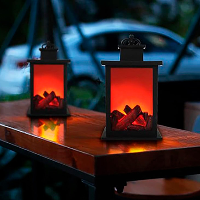 FireLantern, okrasna svetilka z izgledom kamina in navideznim ognjem - Image 6