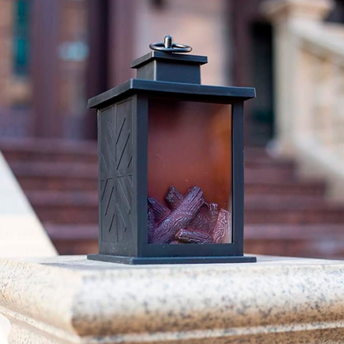 FireLantern, okrasna svetilka z izgledom kamina in navideznim ognjem - Image 7