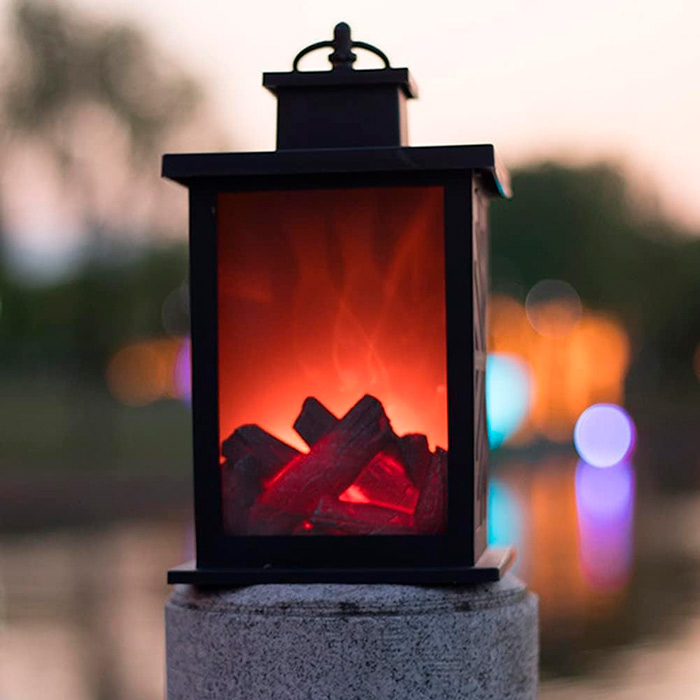 FireLantern, okrasna svetilka z izgledom kamina in navideznim ognjem - Image 8