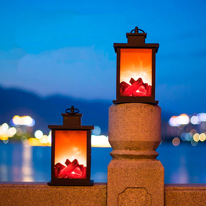 FireLantern, okrasna svetilka z izgledom kamina in navideznim ognjem - Image 9