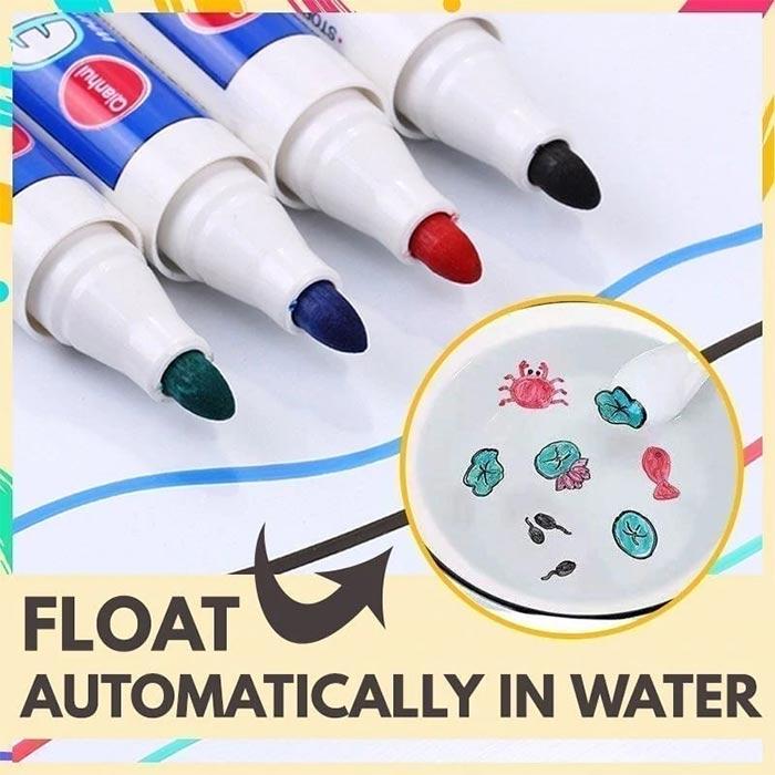 FloatPens, čarobni flomastri, s katerimi rišete simpatične sličice, ki plavajo na vodi - Image 6
