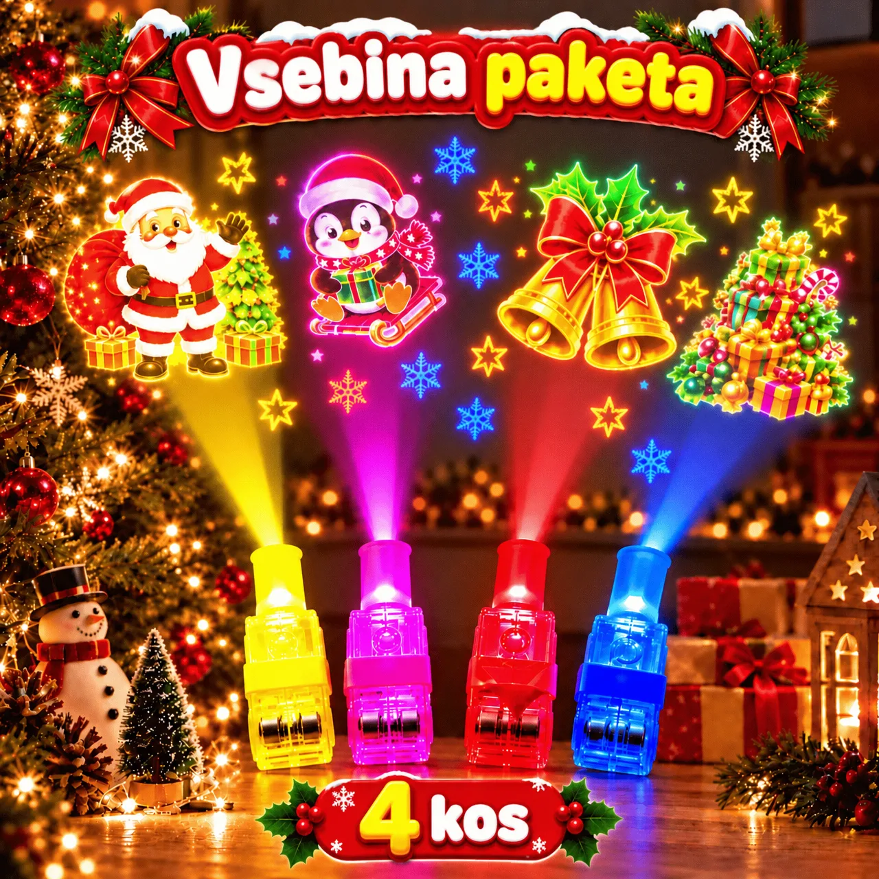 LED projektorji za prste z božičnimi motivi, FunLights - Image 2