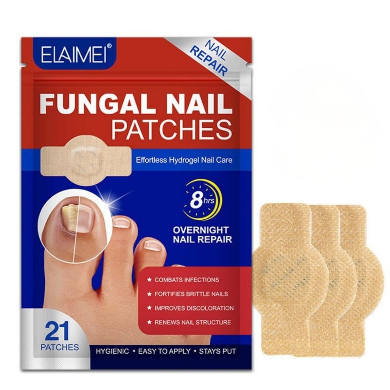FungalPatches, obnovitveni obliži za nego poškodovanih nohtov (21 kos.) - Image 8