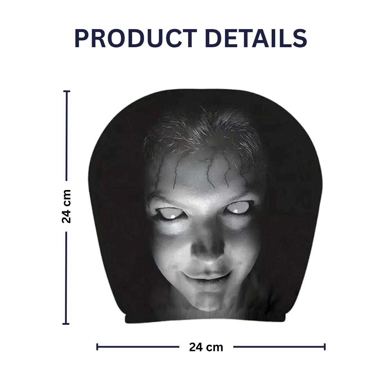 Strašljiva prevleka za avto vzglavnik (2 kosa), GhostFace - Image 4