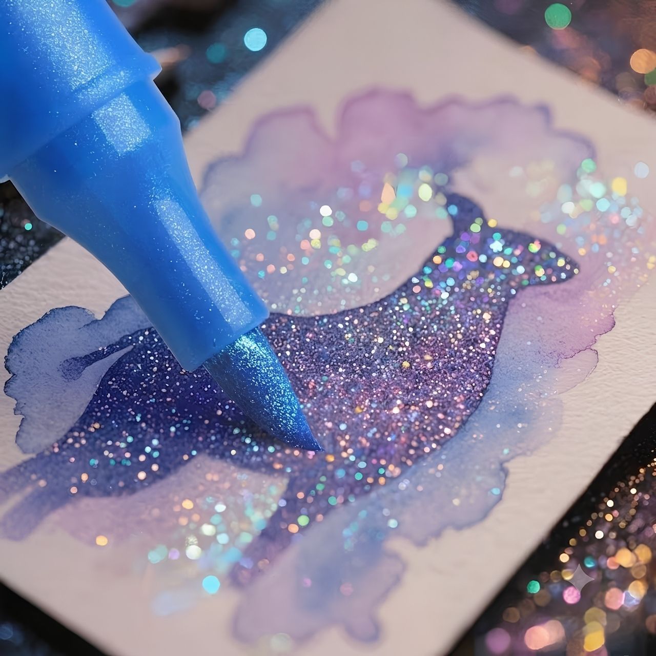 Flomastri z bleščicami, GlitterMarkers - Image 2