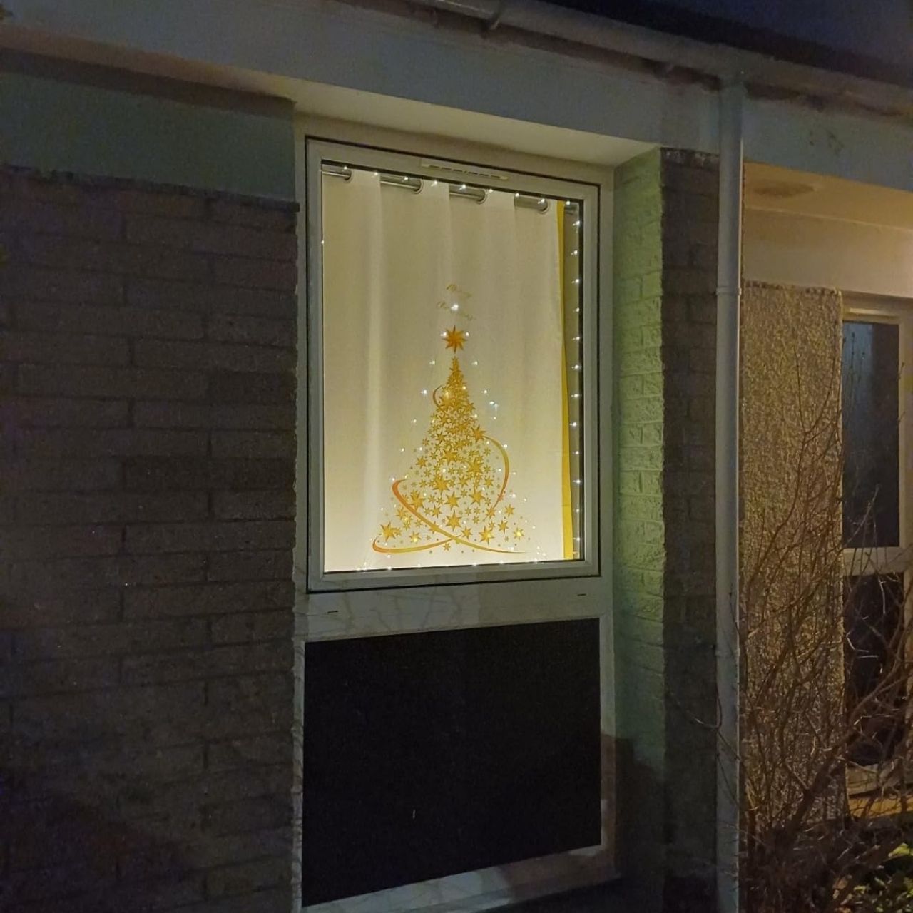GoldenTree, božične nalepke za okna v zlati barvi (2 kosa) - Image 6