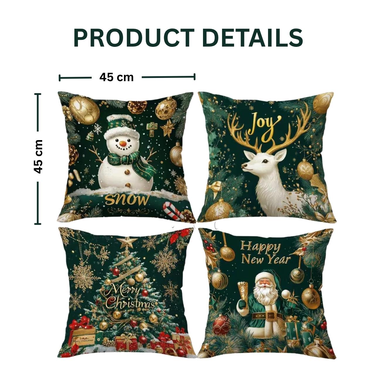 Božične prevleke za blazine (4 kosi), GreenXmass - Image 5