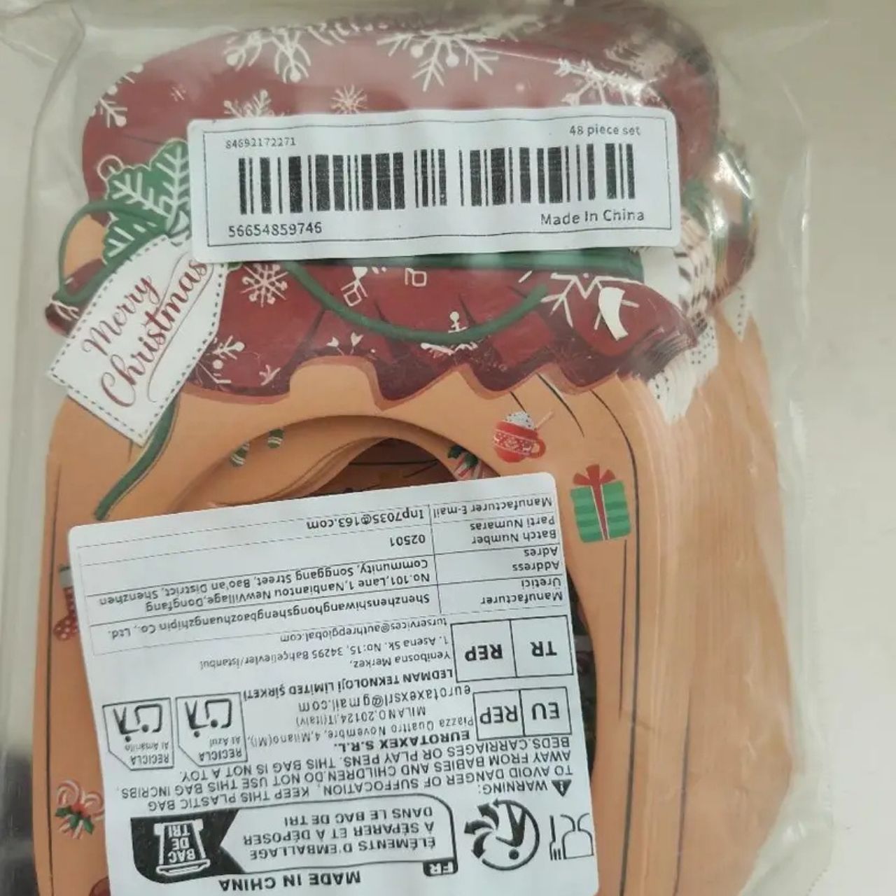 JarGifts, komplet božičnih kartic za praznična darilca (48 kos.) - Image 1