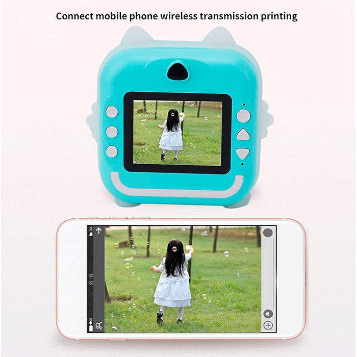 JumboPrintBundle, komplet s kamero za takojšnje tiskanje fotografij, 2 + 5 gratis rolami papirja, USB kablom, trakom za zapestje in Micro SD kartico - Image 5