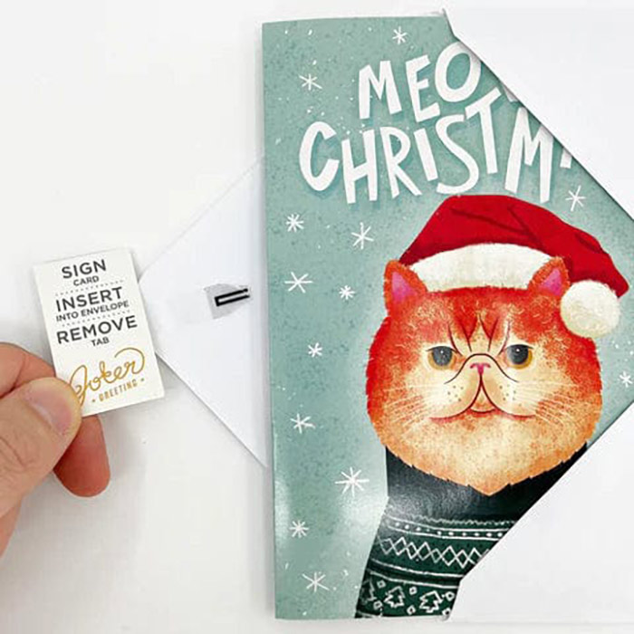 MeowCard, zabavna zvočna božična voščilnica z mačko - Image 3